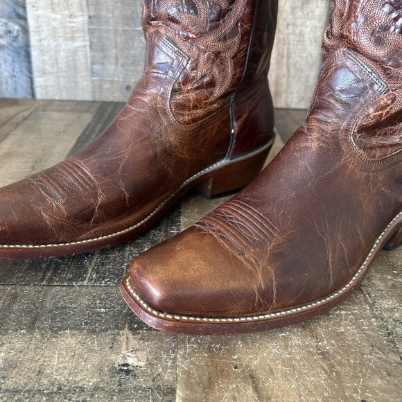 Moonshine Spirit Brad Paisley BBM87 Square Toe Cowboy Boots Mens 10.5 D - Picture 12 of 12